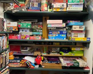 A Room FULL of Games,Puzzles, Dolls, Toys, DVD's, VHS's & MORE Something for EVERYONE! View 1 of 2