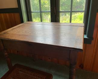 Antique Large Lift Top Desk/Work Station (Location Upstairs Bedroom)