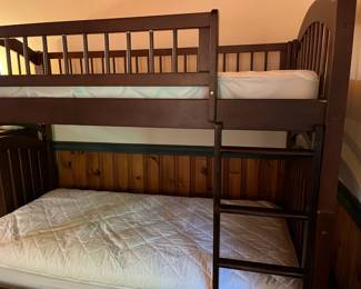 1 set of Twin Bunk Beds w/Mattresses & Mattress Covers ( Additional Bedding & Pillows are Available)