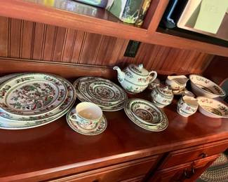 Johnson Brothers "Indian Tree" Pottery  Over 100 pieces