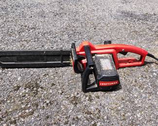 Electric ChainSaw Location in the Garage