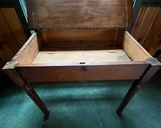 Vintage Lift Top Desk w/Top Up (Upstairs Bedroom in House)