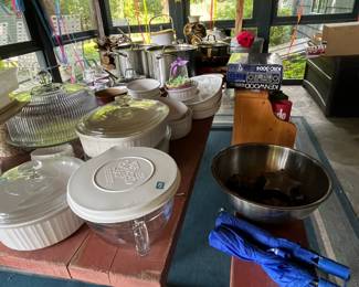 Entertaining Dishes & Cookware (Enclosed Patio)