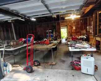 View from Garage Door Lift Truck, DeHumidifier & Misc...