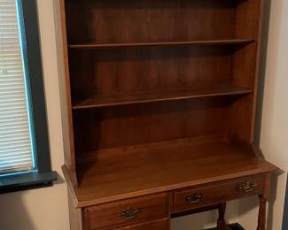 Desk w/Shelf Matching Chair is in the Queen Sz Bedroom in House Location in Guest House