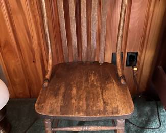 Vintage High Back Chair (Upstairs Bedroom in House)