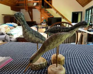 Hand Carved (3) Sea Birds