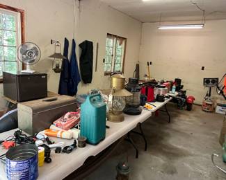 Garage View Camping Lantern, Tool Box, Train/Barge Lanterns,