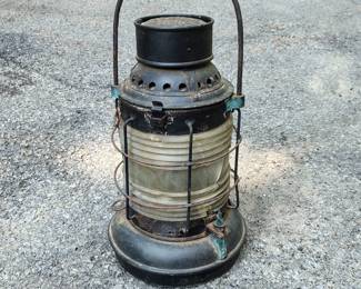 Antique Barge/Train Lantern 1 of 3 Location in the Garage