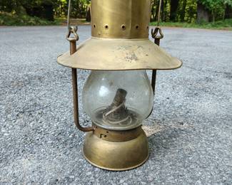 Antique Barge/Train Lantern 2 of 3 Location in the Garage