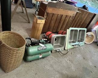Garage View Sinks, (Dry Sick & Dresser in Background) & Hitachi Tanks???
