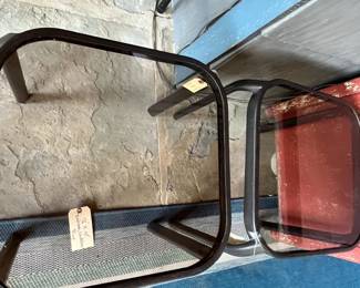Glass Topped Metal Accessory Tables (Enclosed Patio)