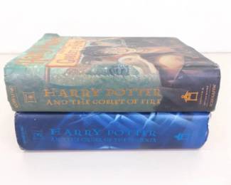 2 First Edition Harry Potter "Order of the Phoenix" and "Goblet of Fire"