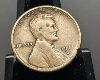 1911-S Lincoln Cent in VG Condition