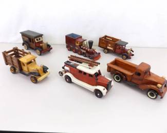 Lot of Wood Cars