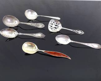 126.6 Grams of Antique and Vintage .925 Sterling Silver Serving Spoons