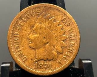 1874 Indian Head Penny in G Condition
