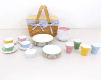 Lot of Vintage Dollhouse Dishes