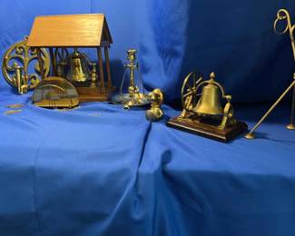 Assorted Brass Items. Vintage Scale