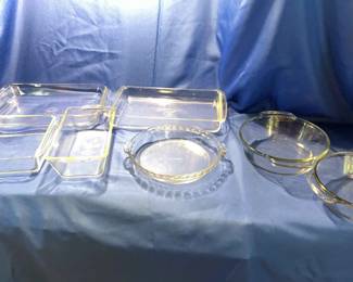 7 Assorted Glass Baking Dishes