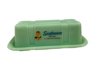 1943 - Jadeite Sunbeam Stick Butter Dish 2.5x7x3