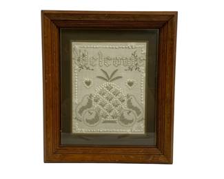 4248 - Framed Needlepoint 14.5 x 12.5