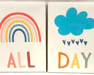 2565 - 2 "All Day" Canvas Prints - 16" x 12"