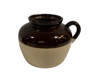 4264 - Brown & White Pot 5.5"