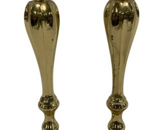4002 - Pair GATCO 10.5" Brass Candlesticks