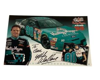 4289 - Mike Wallace Signed Photo Card 6 x 9