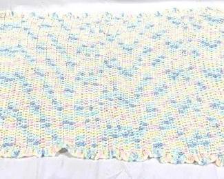 2268 - Baby Afghan Blanket - 32" x 20"