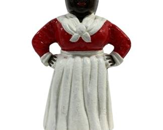 1897 - Aunt Jemima Cast Iron Bank 10" Tall