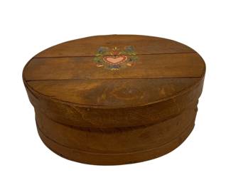 4104 - Painted Cheese Box 5.5 x 15.5