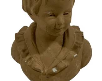 8142 - Plaster 9.5" Bust Statue