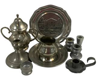 4215 - Assorted Pewter Items