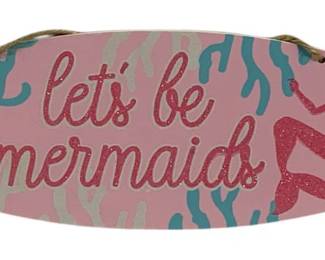 4235 - Wood Mermaid Sign 5 x 15