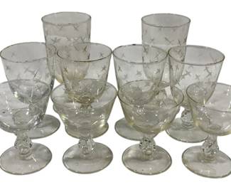 8190 - 10 Pc Set of Stemware 4" & 7"