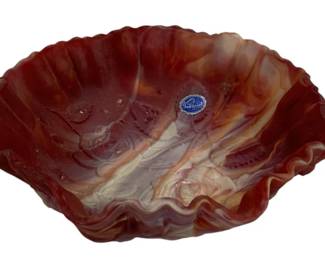 4221 - Imperial Slag Glass Bowl 9"