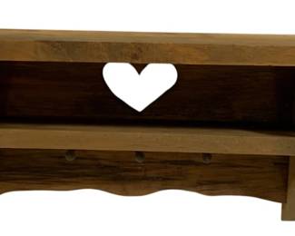 4125 - Wood Wall Shelf 11 x 18 x 6
