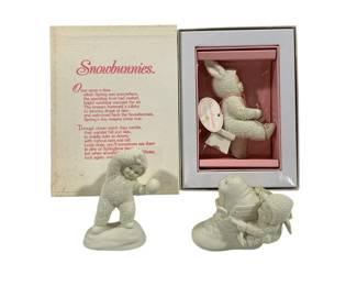 8160 - 3 Snowbunnies Figurines