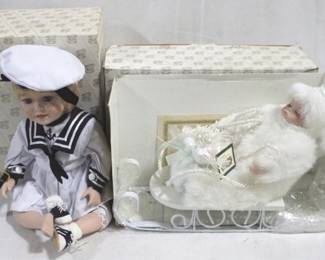 1920 - 2 Porcelain Dolls w / Boxes