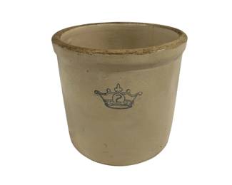 4217 - Vintage 2 Gallon Stoneware Crock 9.5 x 9