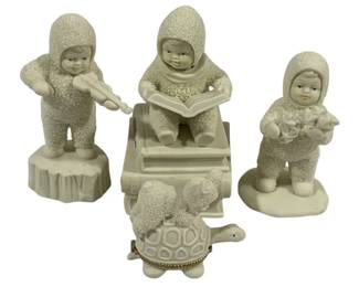 8191 - 4 Snowbabies Figurines