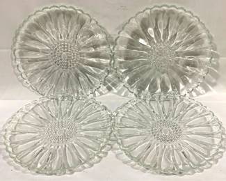 2890 - 4 Glass Plates - 9.5" Round