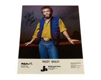 4301 - Razzy Bailey Signed Photo 10.5 x 7.5