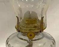 8004 - Vintage Oil Lamp - 16" Tall