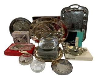 4165 - Assorted Silver Plate Items