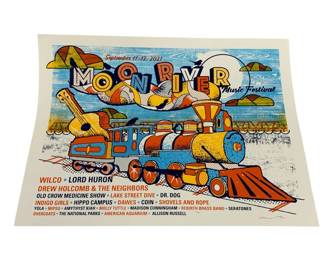 4071 - 2021 Moon River Festival Concept Poster Lithograph #279/300 signed