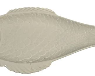 4241 - California Pottery Fish Platter, w/ crack, 12 x 24