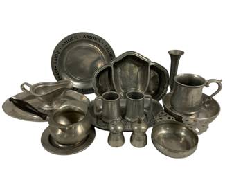 4219 - Group Assorted Pewter